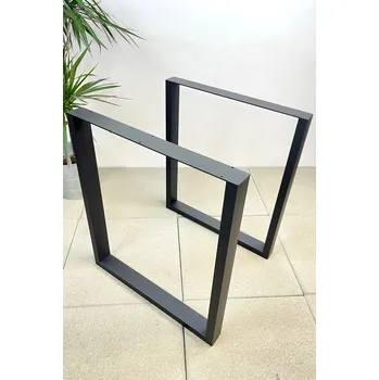 Stolová podnož Treesome Light Ocelová Industrial Podnož Noha 2ks Černá Rozměr: Š 60 x V 72 cm