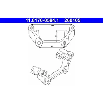 Brzdový třmen Držák, brzdový třmen ATE 11.8170-0584.1
