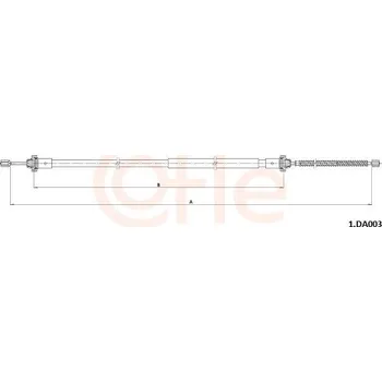 Auto-moto Tažné lanko, parkovací brzda COFLE 92.1.DA003
