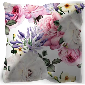 Povlak na dekorativní polštářek POSZEWKA DEKORACYJNA RÓŻA HERBACIANA 40 X 40 CM