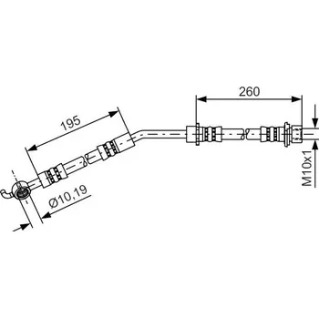 Brzdová hadice Brzdová hadice BOSCH 1 987 481 408