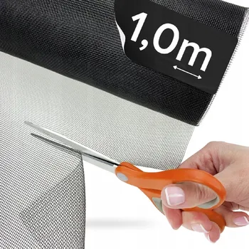 Síť proti hmyzu Sítě proti hmyzu NextHook - černá síťovina na metráž, šířka 100 cm, sklolaminát