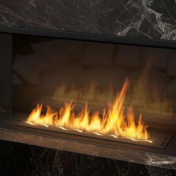 Biokrb InFire InFire - Vestavěný BIO krb 7,5x100 cm 6kW černá + záruka 3 roky