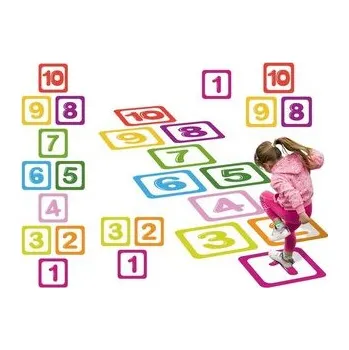 Dětské hřiště Naklejki podłogowe liczby gra w klasy