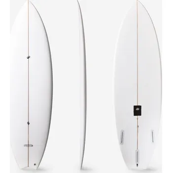 Surfové prkno DECATHLON Shortboard 5'8 až 6' do malých vln Futures bez ploutviček 5'10