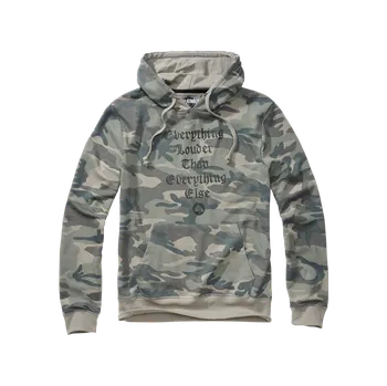 Pánské oblečení Mikina s kapucí Brandit MOTÖRHEAD, šedá camo - M
