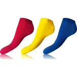 Bellinda COLOUR IN-SHOE SOCKS 3x - Dámské kotníkové ponožky 3 páry - BE485929 modrá - červená - žlutá 39 - 42