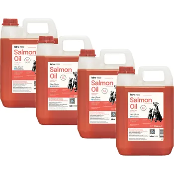 LAB V Lososový olej pro psy a kočky 4x5000ml