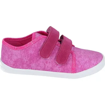 Dívčí tenisky Plátěné tenisky EF Barefoot fuxia 31