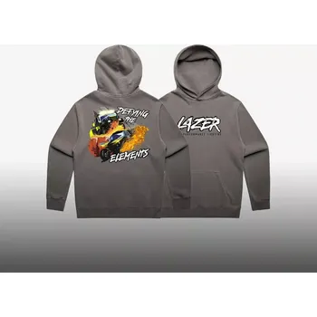 Pánská mikina Mikina s kapucí Lazer šedá- DAKAR