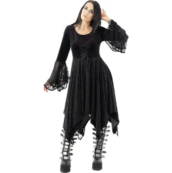 Dámské šaty šaty dámké POIZEN INDUSTRIES - WILLOW - BLACK - XXL