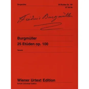 Friedrich Burgmüller: Etudes Opus 100 (noty na klavír)