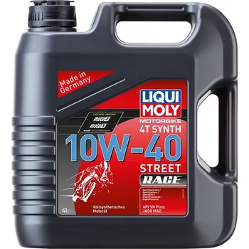 Motorový olej LIQUI MOLY Motorbike 4T 10W40 Street race, plně syntetický motorový olej 4 l
