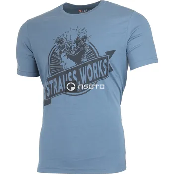 Engelbert Strauss E.S. Works modré pánské triko 100% Ba L