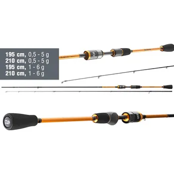 Rybářský prut Přívlačový prut Daiwa Presso Trout Spin - 1,95 m, 0,5 - 5 g