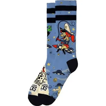 Dámské ponožky PONOŽKY AMERICAN SOCKS Alien Snatch - modrá - L/XL + při osobním odběru 389 Kč
