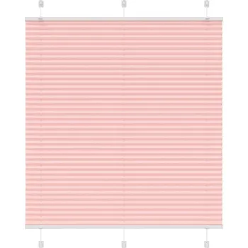 vidaXL Plisovaná roleta růžová 120x150cm Šířka látky 119,4cm Polyester