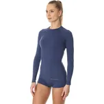 Brubeck Dámské Active wool tričko s dlouhým rukávem jeans modrá Size: L