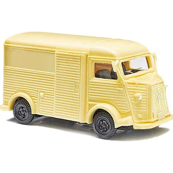 Modelová železnice H0 - stavebnice dodávky Citroën H, žlutá / Busch 60256