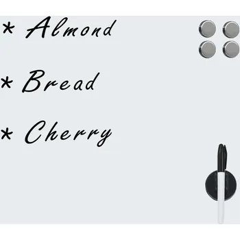 Magnetická kreslící tabulka vidaXL Nástěnná magnetická tabule skleněná 60 x 60 cm [285370] Barva: Bílá