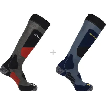 Pánské termoprádlo ponožky Salomon S/Access 2pack blue/belug M Velikost: M/6-8