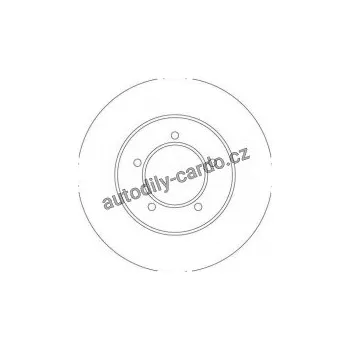 Brzdový kotouč Brzdový kotouč TRW DF4347 - TOYOTA HIACE