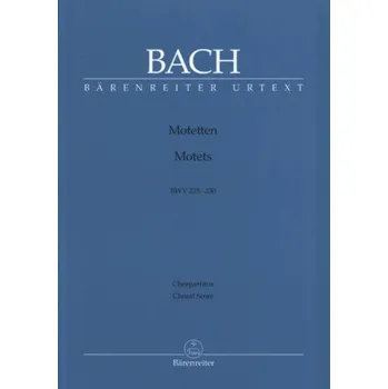 J.S. Bach: Motets BWV 225-230 (noty na zpěv)