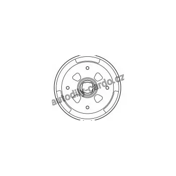 Brzdový buben Brzdový buben TRW DB4043 - MAZDA, KIA PRIDE