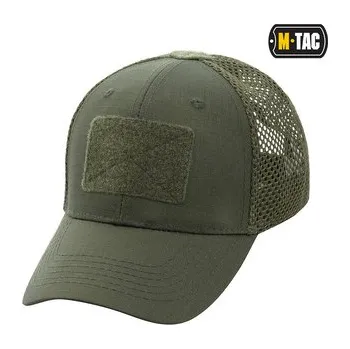 Kšiltovka Kšiltovka M-Tac Mesh Flex Ripstop Baseball Velcro - olivová, S/M