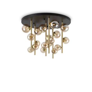 Ideal Lux - 328379 Designový stropní svitídlo PERLAGE AMBRA 18 x G9 15W Filament