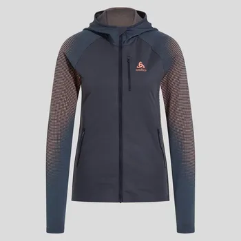 Odlo mikina Mid layer full zip X-ALP PK WINDPROOF 2023/2024 Šedá M Dámské
