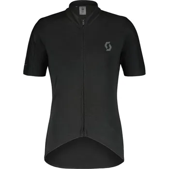 cyklistický dres SCOTT Dámský cyklistický dres Gravel Merino SS léto Černá L Dámské