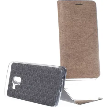Pouzdro na mobilní telefon Pouzdro Vennus Book Silver Samsung J6 2018 J600 Zlaté