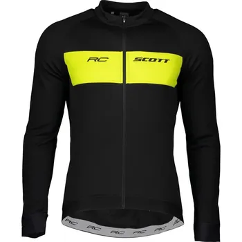 cyklistický dres SCOTT cyklistické tričko Shirt RC Warm l/s ZIMA Černá S Pánské
