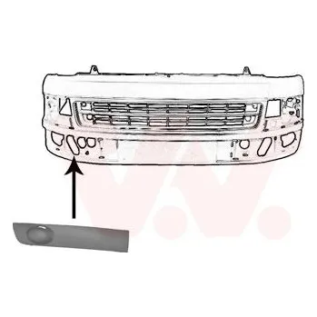 Nárazník Větrací mřížka, nárazník VAN WEZEL 5790492