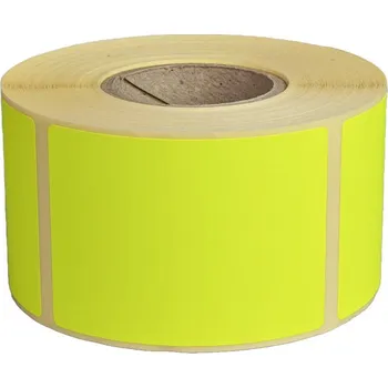 Speciální papír Etikety 50x70mm, reflexní papír žlutý, reflexní žlutá, D40, 500 ks na roli