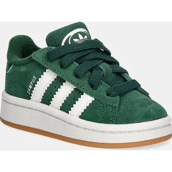 Dětská móda Dětské semišové sneakers boty adidas Originals CAMPUS 00s CF EL JI4333 zelená 79X, EUR 26.5