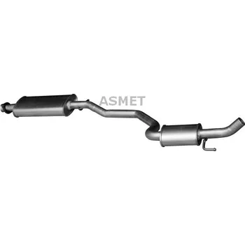 Tlumič výfuku Střední tlumič výfuku ASMET 29.004