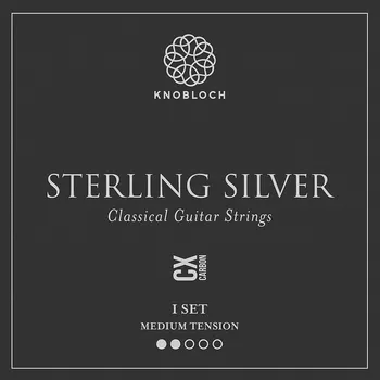Struna pro kytaru a smyčcový nástroj Knobloch STERLING SILVER CX Carbon Medium Tension 33.5 + prodloužená záruka 3 roky