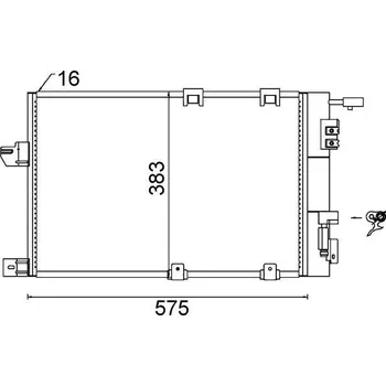 Výparník klimatizace Kondenzátor, klimatizace MAHLE AC 339 000S