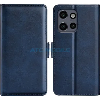 Pouzdro na mobilní telefon Shield4U Magnetic Buckle pro Motorola Edge 50 Neo (XT2409), Edge 60 Neo (XT2509) modré