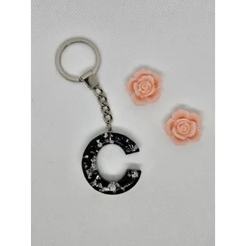 Přívěsek Přívěsek C černý se stříbrem