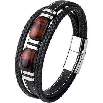 Náramek Kožený náramek Ramon, Red