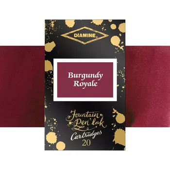 Diamine Inkoustové bombičky Diamine, 20 ks - Burgundy Royale