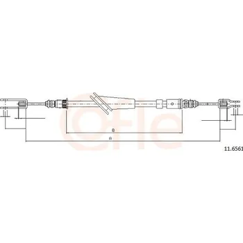 Autodíl Lanovod parkovací brzdy COFLE 11.6561