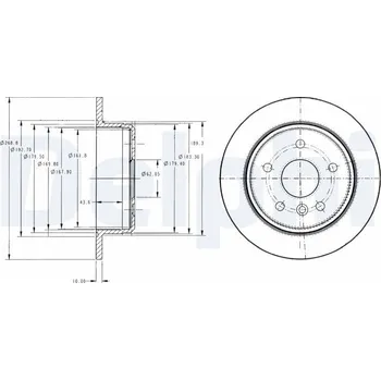 Brzdový kotouč Brzdový kotouč DELPHI BG3178