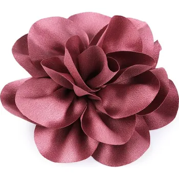 Brož Brož / ozdoba do vlasů saténový květ Ø14,5 cm - 4 starorůžová