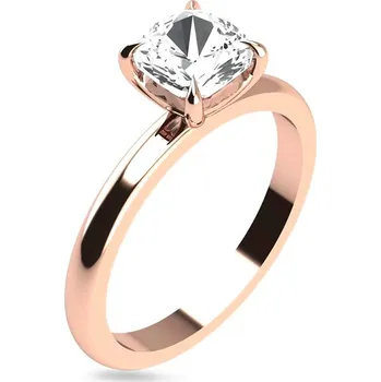 Prsten Obruč z růžového zlata solitaire pro 1ct diamant Sheridan, 14K CSTM1R-100 + dárkové balení LUXUS zdarma