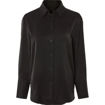 Dámská halenka esmara® Dámská saténová blůza (42, černá)