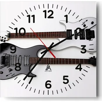 Hodiny Kuchyňské nástěnné hodiny 30x30 Hudba Skleněné hodiny do obýváku Moderní Tiché